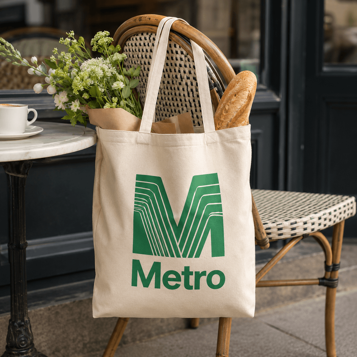 Bolsa Tote de Mercado Canvas